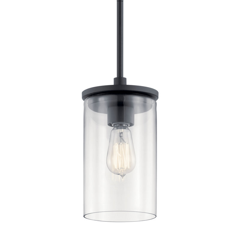 Luminaire suspendu cylindrique à 1 lumière Crosby