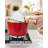 Cook N Home Stovetop Popcorn Popper with Crank, 6-Quart Aluminum Popcorn Pot, Red-92912472