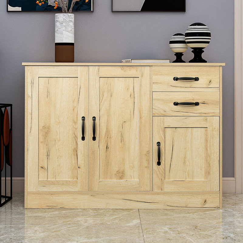 43.3'' Wide 2 - Drawer Filing Credenza, Oak