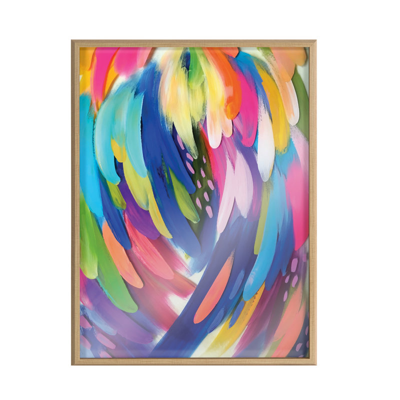 «Lofgren Bright Brush Strokes» par Jessi Raulet - peinture encadrée