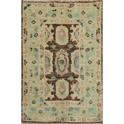 Tapis turc Oushak turc à motif végétal 2x3