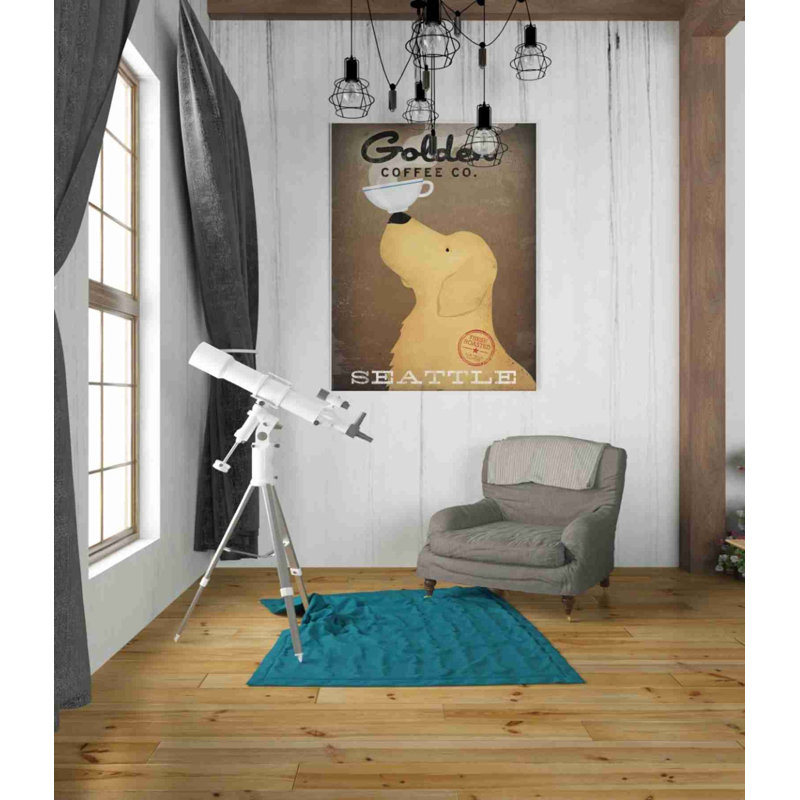 «Golden Coffee Co» par Ryan Fowler, impression sur toile tendue, H 34 po x l 26 po x P 1,25 po