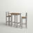 Jetziel 2 - Person Pine Solid Wood Top Four Leg Dining Set-449267290-449267298-449267294
