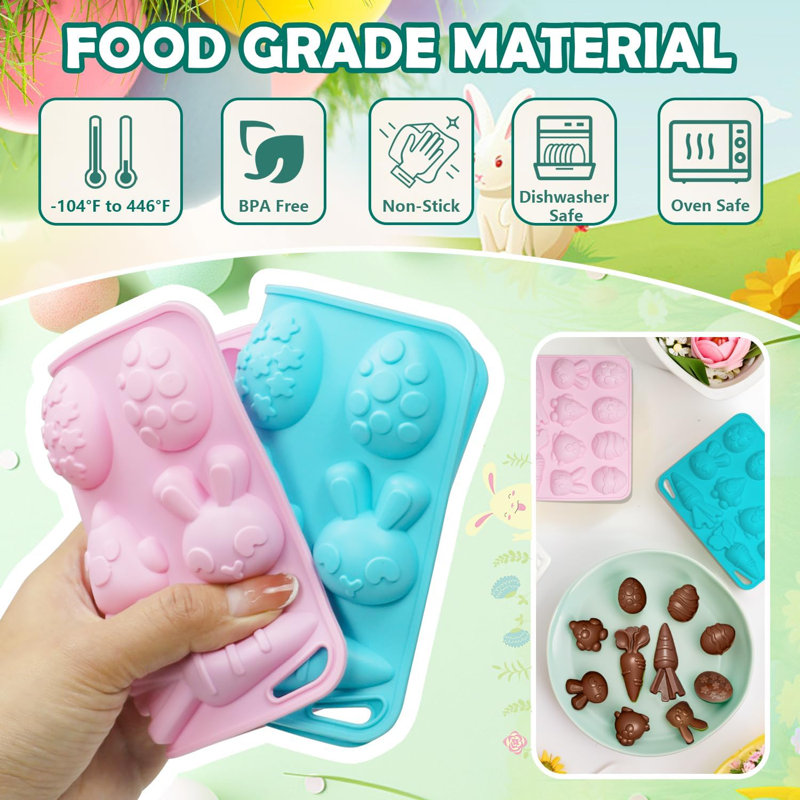 4-pack Easter Silicone Molds 
