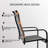 6 - Person Patio Dining Set With C-spring Dining Armchairs-503954709