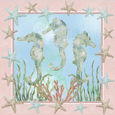 Coastal Life I by Jade Reynolds - Wrapped Canvas Painting