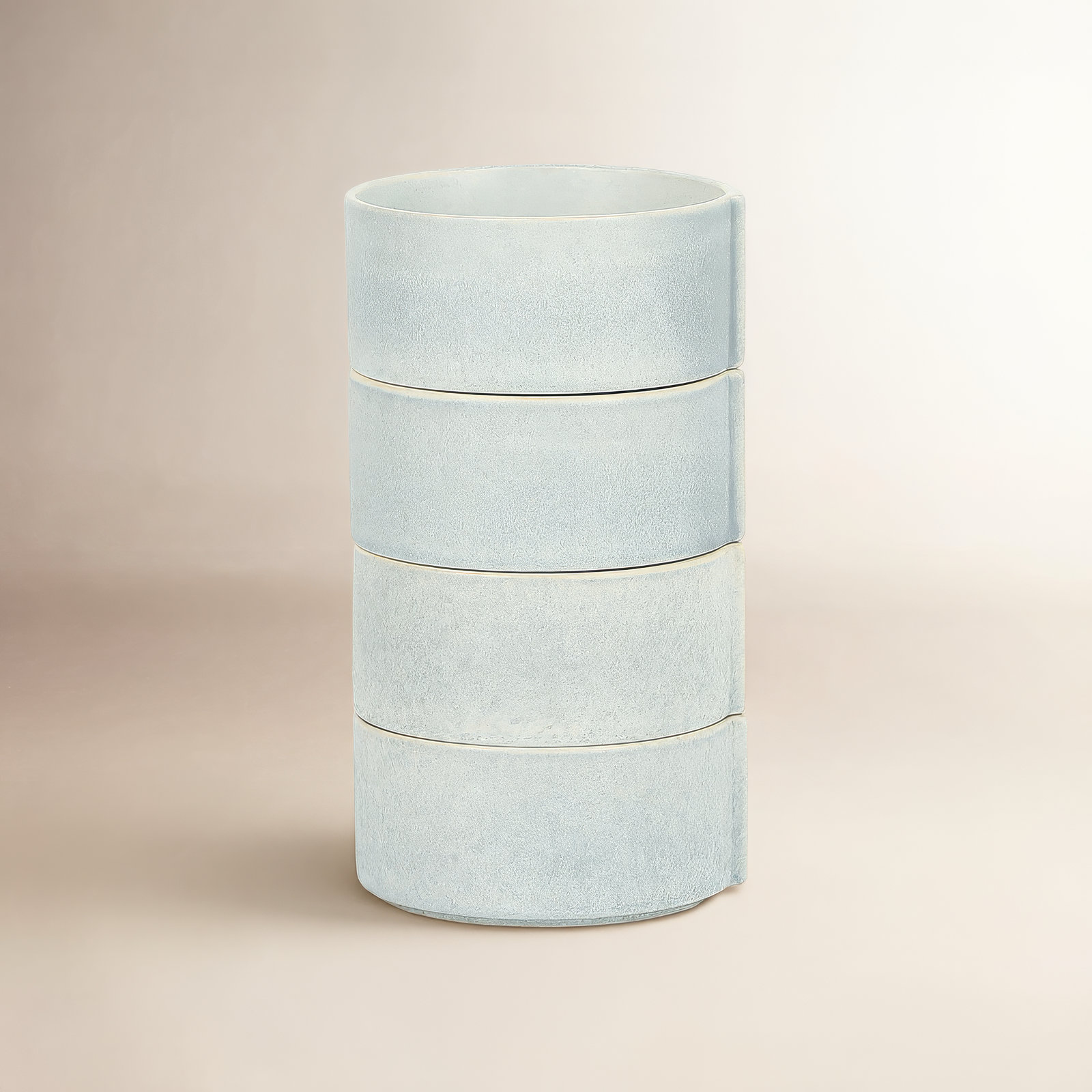 Stone Lain Bao 4-Piece Bowl Set Stoneware, Blue/Grey