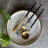 The Luxury Collection Marble Design Plate with Gold Trim - Small 8"