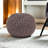 Pouf, 20 W, D, 14 H, Brown, Modern Knit Cover, Simple Cleaning Tall Brown Weave Wide Deep, Design For Room