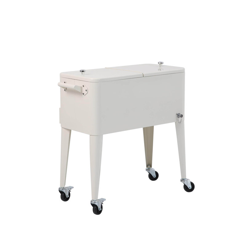 Icy Cool Box On Wheels, Beige