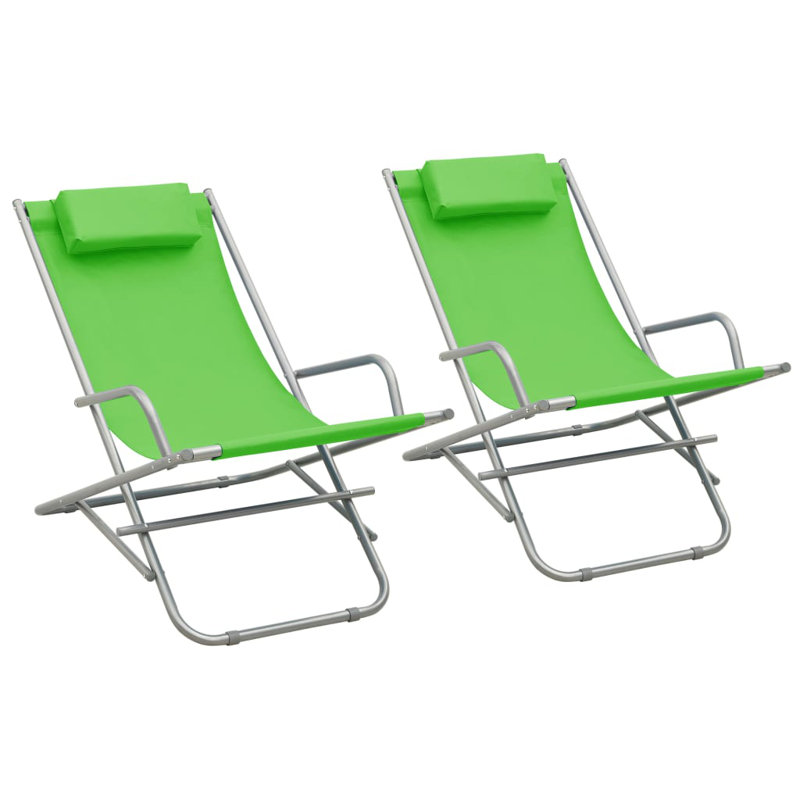 Ambia Folding Deck Chair, Green