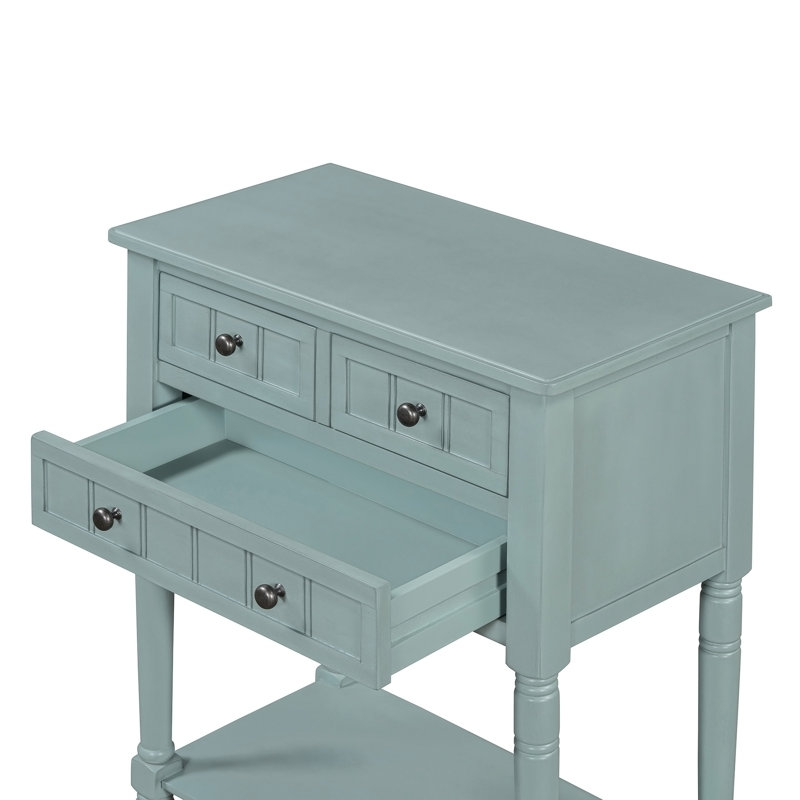 Console étroite, Bleu clair, Bleu clair, Bleu clair