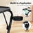 Adjustable Folding Accent Table Multi-functional Side Table with Cup Holder Height & Tilt Adjustable Waterproof Surface for Kitchen or Dining Room