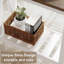 Table de bout Farmhouse, table d'appoint étroite, table de bout avec tablette de rangement pour petits espaces, salon et chambre à coucher, blanc