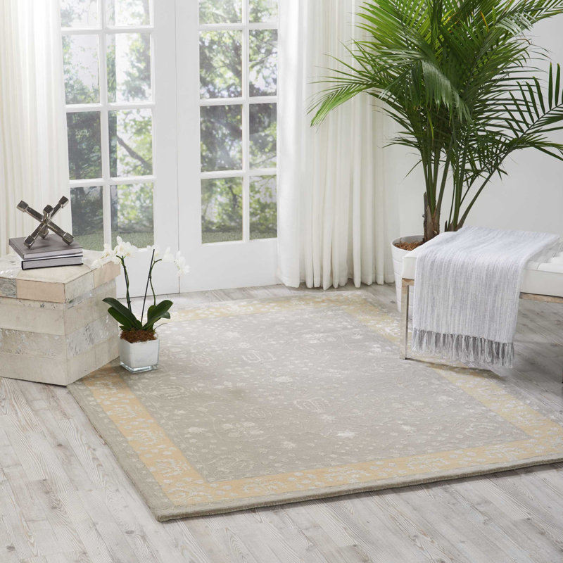 Huttig Viscose Oriental Indoor Rug, Rectangle 5'6" x 7'5"