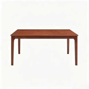 ACTU Wood Mid Century Modern Dining Table, Cherry Color