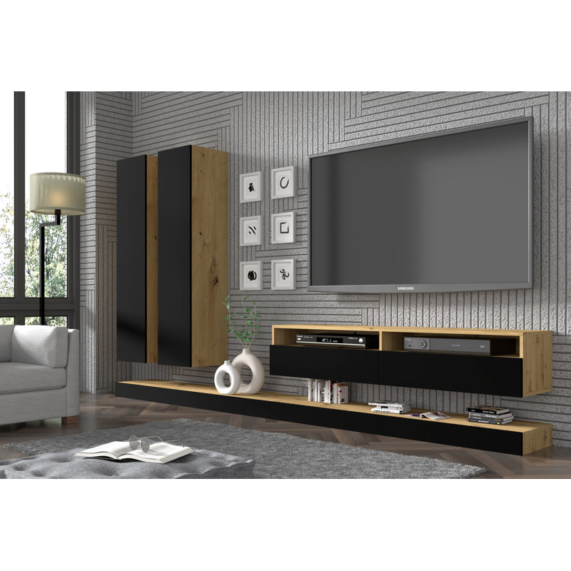 Januarie 3 Piece Industrial Pipe Shelves, 120cm H x 35cm W x 35cm D