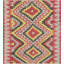 One-of-a-Kind Hand-Knotted 1960s 5'8" x 6'1" Wool Area Rug in Red/Yellow/Beige