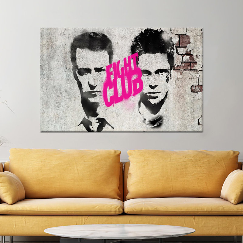 «Vibrant Graffiti Glass», reproduction d'art sur toile tendue sur toile 1P, H: 55,1 po x l: 78,7 po
