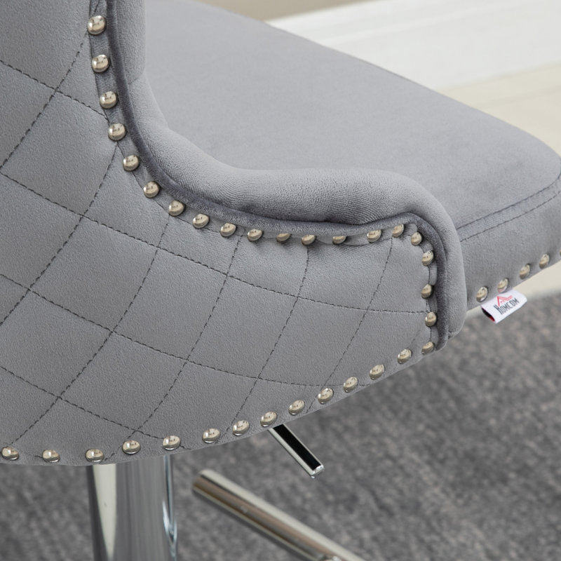 Tabouret de bar rotatif à hauteur ajustable Gracin