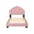 Velvet Upholstered Platform Bed with Shell Headboard