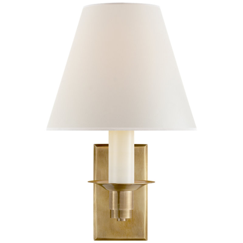 Ralph Lauren Evans Library Sconce, Natural Brass