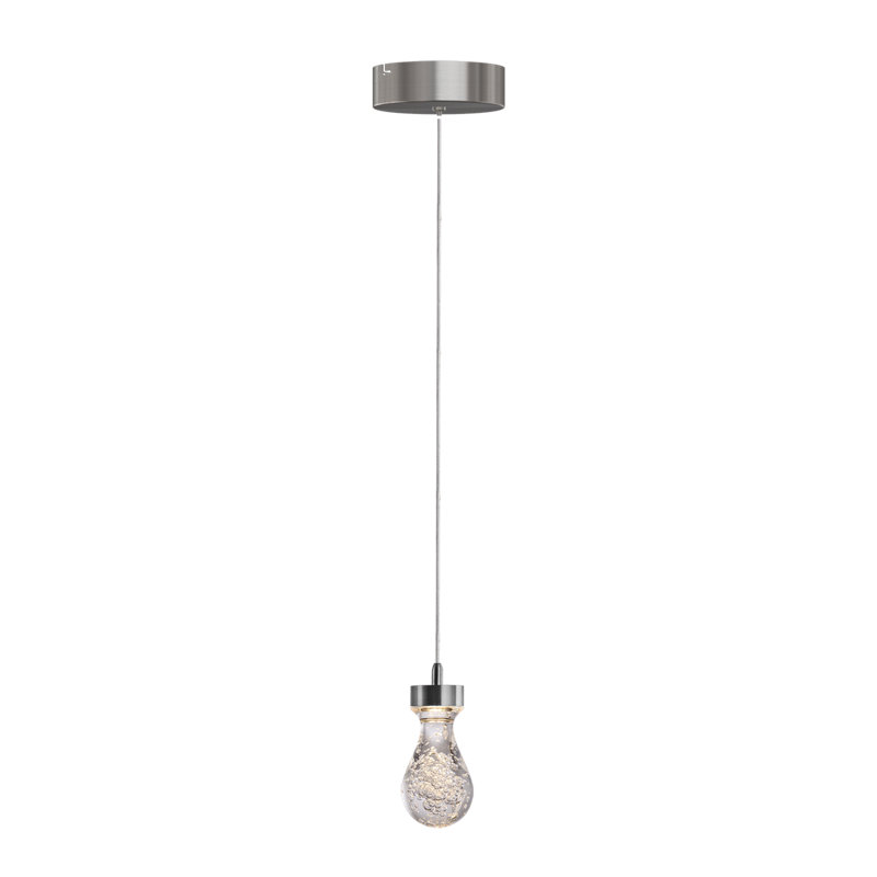 Luminaire suspendu géométrique 1 lumière Atoka, Laiton brossé