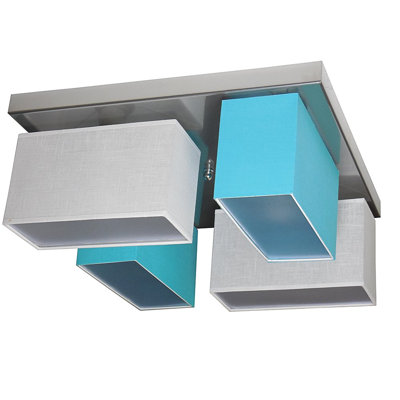Partridge Fabric Semi Flush Mount