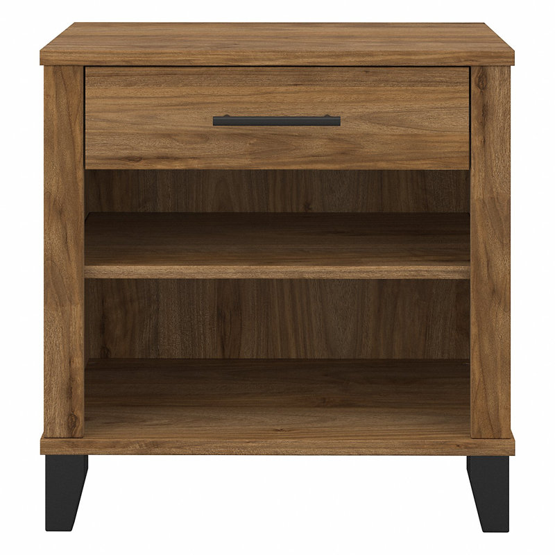 Kaionna 23.66'' W Nightstand, Fresh Walnut