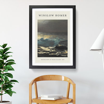 Moonlight at Wood Island by Winslow Homer - Picture Frame Painting