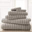 Modern Threads Spa Collection 6-Piece Ultra Soft Quick-Dry 550GSM 100% Combed Cotton Wavy Towel Set-27043338