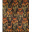 Hand Knotted Wool Ikat Area Rug in Black/Red/Yellow-16513226