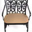 Banc en fonte d'aluminium avec coussin-1716196474