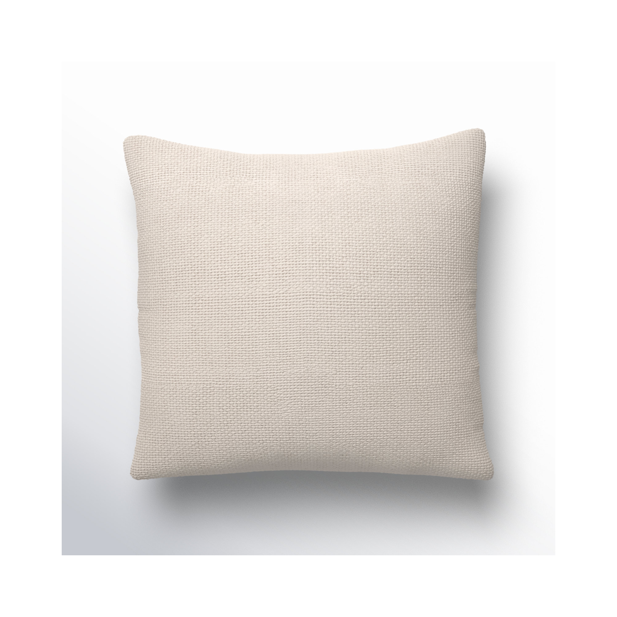 Keri Lumbar Throw Pillow, Pillow Cover Only - No Insert, Cream, 22" x 22"