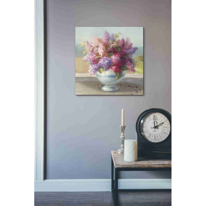 «Seaside Spring Crop II» par Danhui Nai, art mural sur toile, H 18 po x l 18 po x P 0,75 po