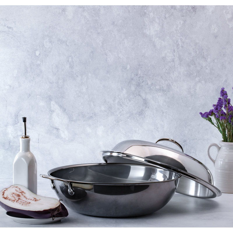 Hestan NanoBond 14" Stainless Steel Covered Wok