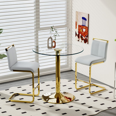 Bar Table And Chairs Set For 2