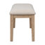 Ensemble de salle à manger 6 pièces de style classique et traditionnel, comprenant une table de salle à manger, 4 chaises rembourrées et un banc