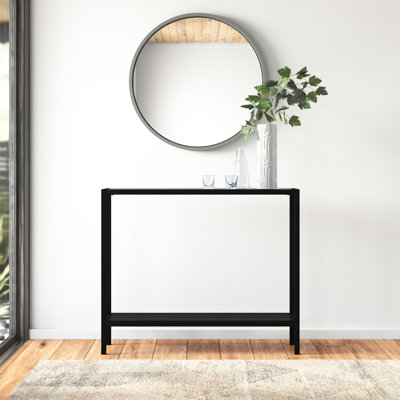 91.4cm Glass Top Console Table