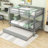 Davyan Twin Over Twin Wood Bunk Bed with Twin Trundle-367469986
