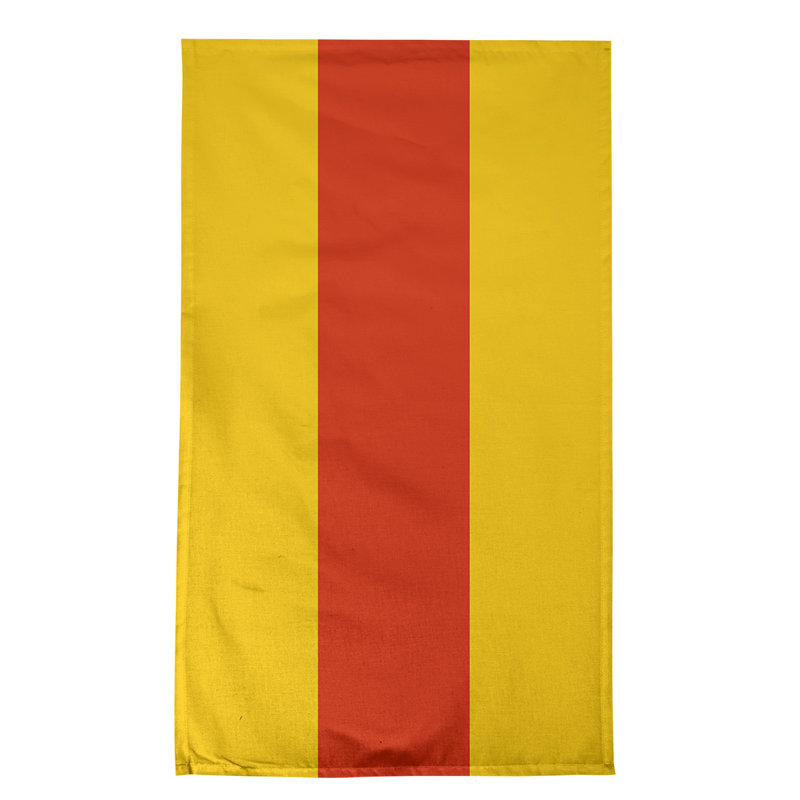 Serviette de thé hockey Anaheim, Sergé de coton, Jaune / orange / jaune