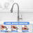 Single Hole Touchless Kitchen Faucet With Pull Out Sprayer Single Handle Kitchen Sink Faucet Stainless Steel High Arc Kitchen Basin Taps With Swivel Spout-120552480