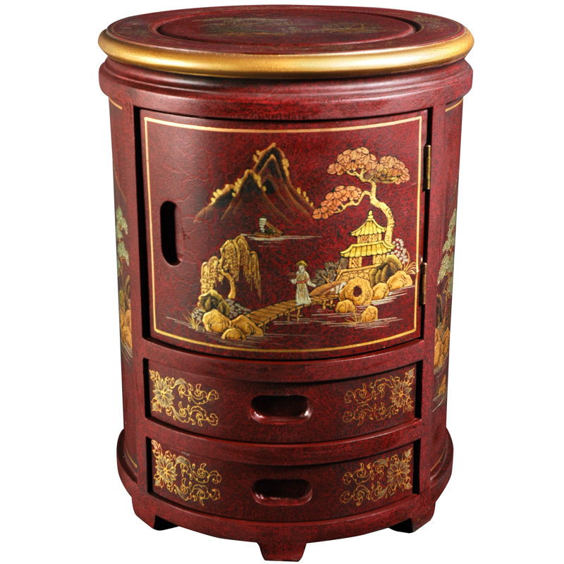 Diarmaid Solid Wood Accent Stool