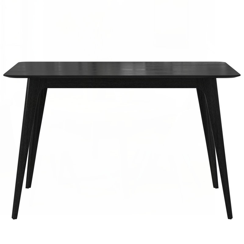 Dining Table Solid Wood Legs, Black