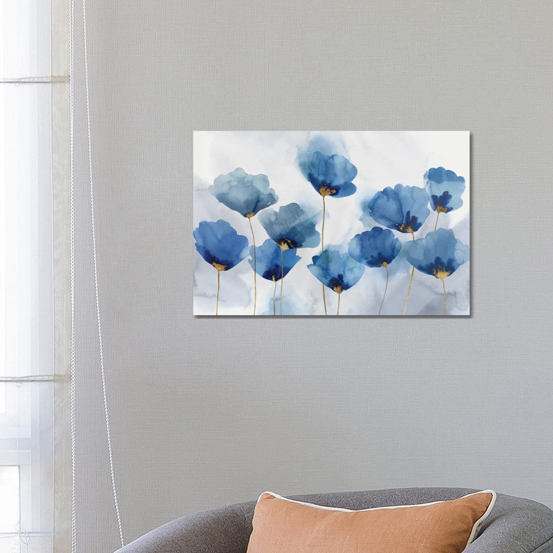 Azure Gathering by Isabelle Z - Painting on Canvas, Wrapped Canvas, 66.04 cm H x 45.72 cm W x 1.91 cm D