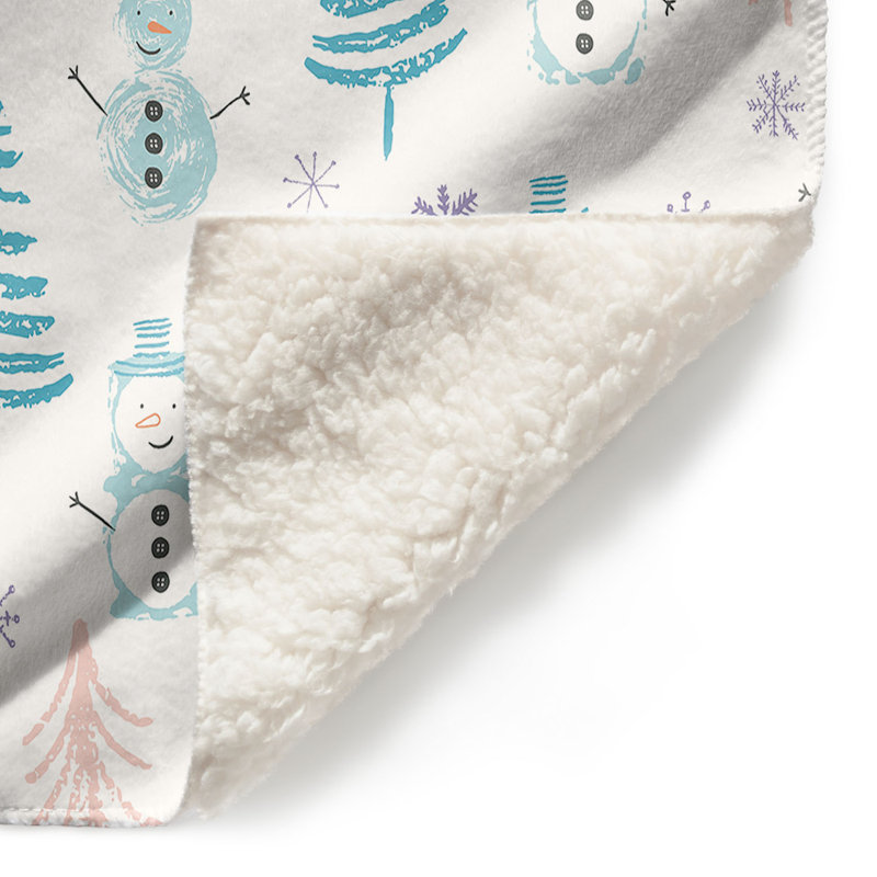  Couverture Town Snowman, 68 po x 80 po