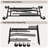 Dwight Metal Adjustable Rolling Clothing Rack-201406763