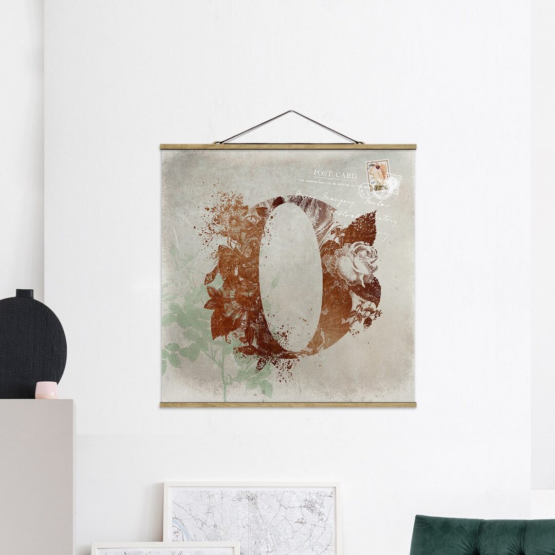 Wandbild Alphabet Letter O