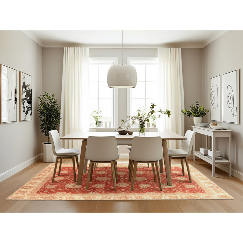 Tapis décoratif multicolore à motif abstrait, Rectangle 7 pi x 10 pi