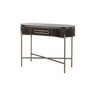 Luxor 43'' Solid Wood Top Console Table